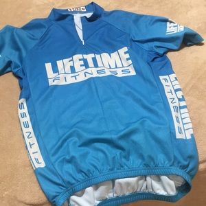 Men's Sz M bike jersey. (I am female & wore this!)